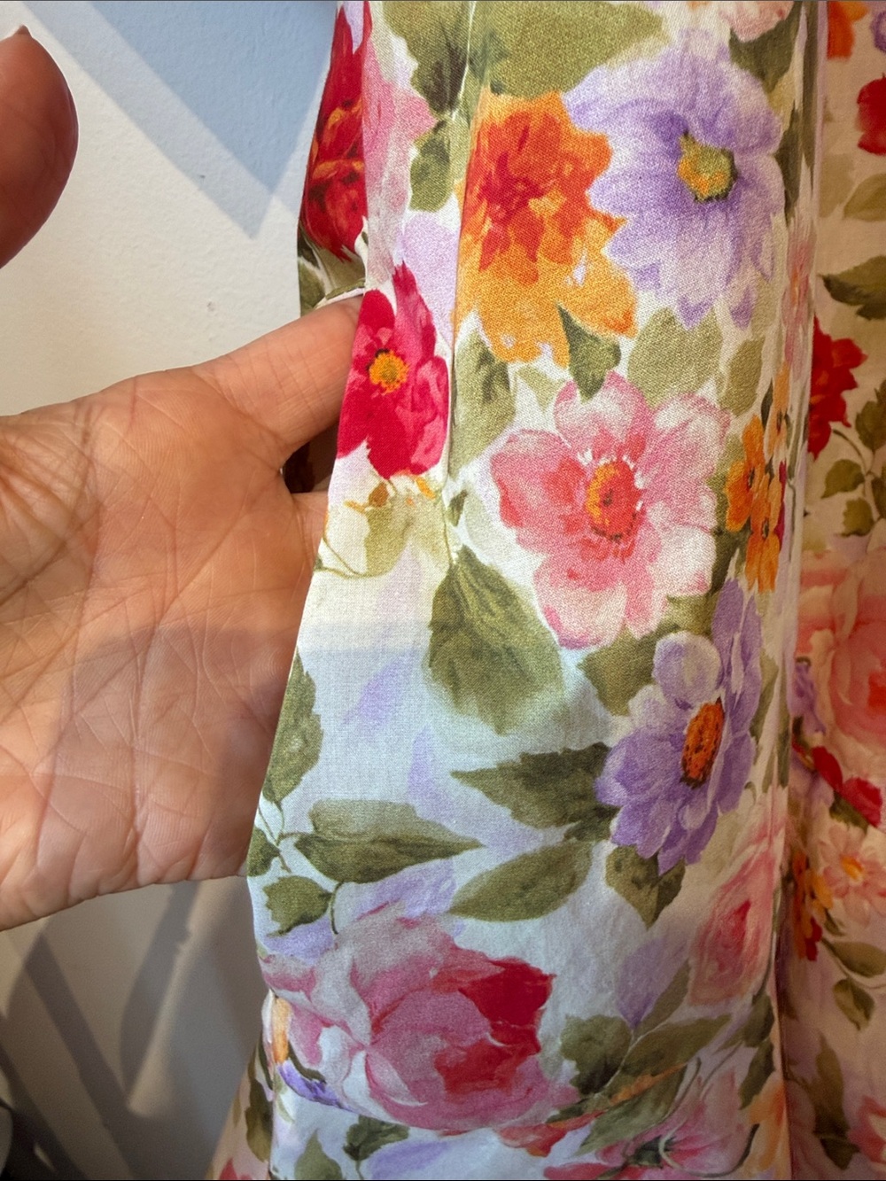 NWT ENTRO FLORAL DRESS LARGE - Picture 9 of 11